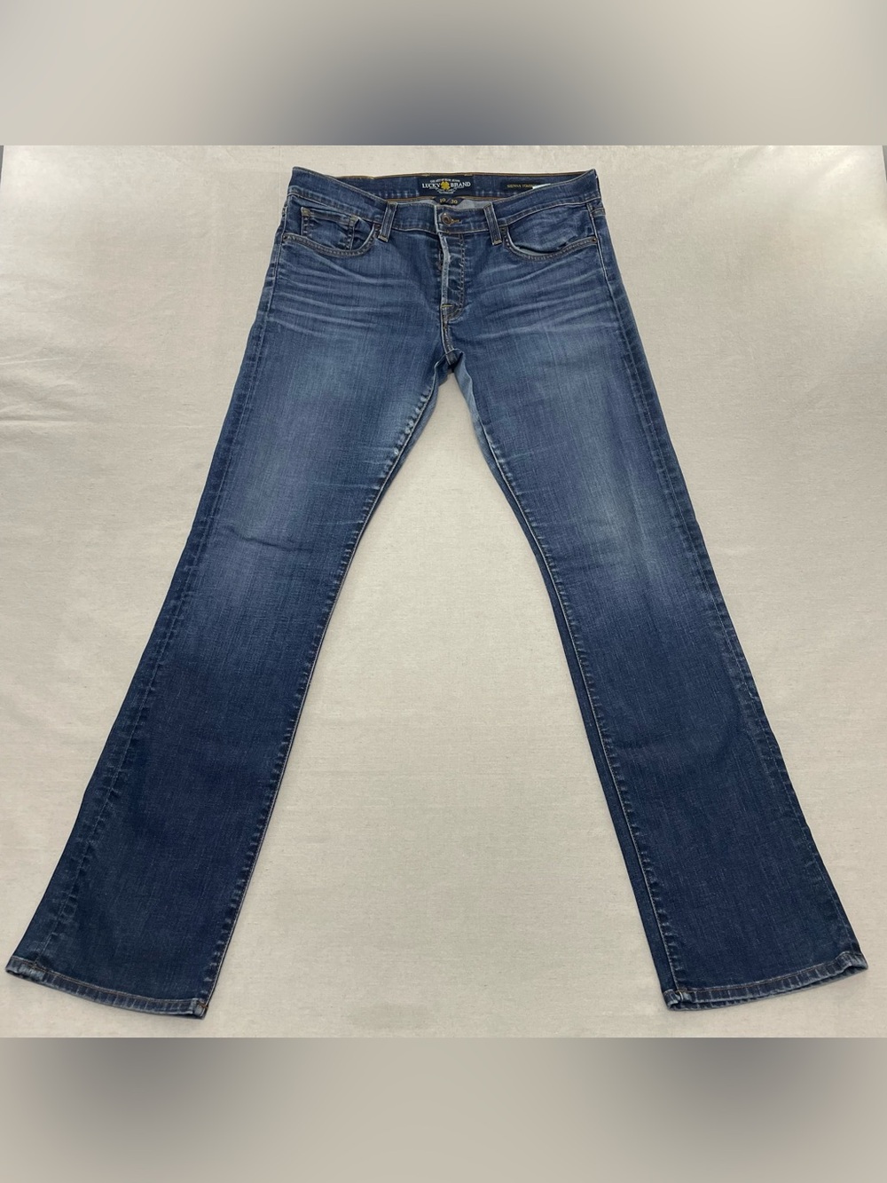 Y2K Lucky Brand Women’s 10/30 34x33 Sienna Tomboy Jeans Straight Leg Button Fly